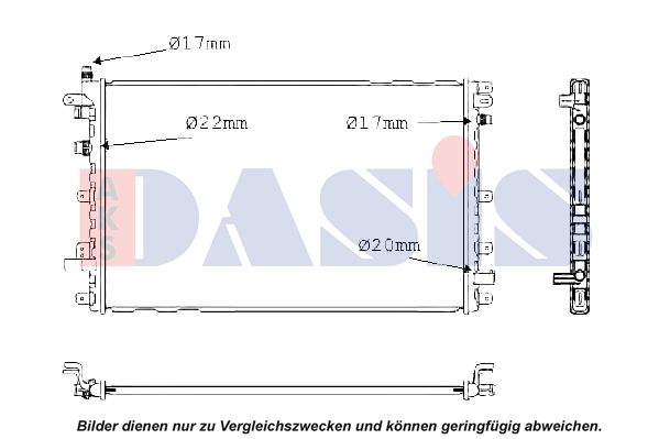 AKS DASIS Jäähdytin,moottorin jäähdytys 150123N